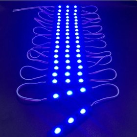 Resim 10 Adet 5 Watt Mavi Işık Ip65 Modül Led, 10 Adet Magnetli, Çok Kaliteli Kırmızı Işık Modül Led Mavi 
