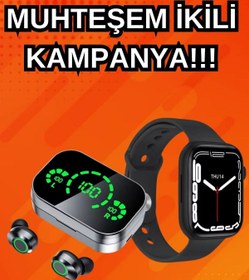 Resim NOY Yeni Nesil Akıllı Saat ve Ucuz Kaliteli Bluetooth Kablosuz Kulaklık Amoled Ekran 