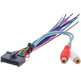 Resim Ayt G545 20 Pin Mp3 İso Dişi Oto Soket Ara Kablo Oto Teyp Radyo Soketi Amfi Anfi Çıkışlı 