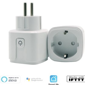 Resim Bix BP-02 Akım Korumalı Akıllı Priz Beyaz Renk Sesle Kontrol Özellikli Elektrik Prizi 