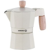 Resim Korkmaz Etna 3 Fincan Beyaz Moka Pot 150 ml A5571 