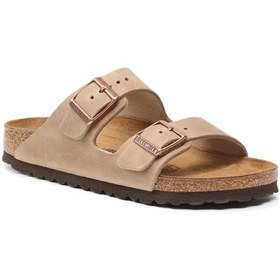 Resim Terlik Erkek 352203 Birkenstock Arızona Fl Tobacco Brown Kahve Kahverengi 