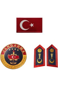 Resim ÇUKUROVA ÜTÜ Jandarma Asayiş Bayrak ve Yuvarlak 3D Plastik TPU, Cırtlı 