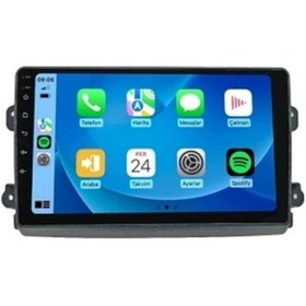 Resim Fiat Ducato 2022-2024 6gb Ram 64gb Hafıza 8 Çekirdek Carplay Kamera Android Multimedya 9" 