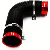 Resim Globalbloom Universal 3 Esnek Araç Soğuk Hava Emiş Hortumu Filtre Boru Teleskopik Tüp Red 1 Pc 