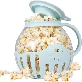 Resim Blueleskyy Patlamış Mısır Makinesi Mikrodalga Atıştırmalık Patlamış Mısır Hava Patlatıcıları, Mavi (Yurt Dışından) 