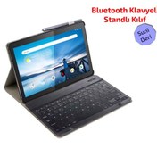 Resim Lenovo Uyumlu Tab M10 Tb-X605F Tb-X505F Bluetooth Klavyeli Kılıf - Bkk1 
