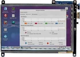 Resim ODROID-VU7 Plus: 7inch 1024 x 600 HDMI Display With Multi-Touch 