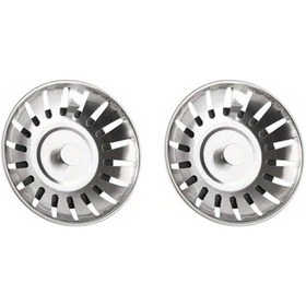 Resim Cloudstore Silvery-2pcs Paslanmaz Çelik Lavabo Tıpası Ve Tıkaç - Kanalizasyon Tıkanıklığını Önler 