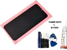 Resim OPPO Realme C25 Lcd Ekran Dokunmatik ORJİNAL (B-7000+Tamir Seti) 