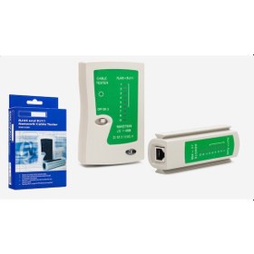 Resim Rj11 Rj45 Cat5 Network Kablo Tester Test Kontrol Bağlantı Cihazı 