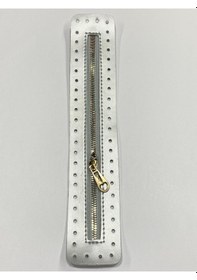 Resim Karantuhafiye Derili Fermuar / Çanta Fermuarı / Kapak Fermuar 30 Cm Silver Silver Çok Renkli 