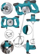 Resim snaiker X-3000 Bakir Sargı 6 Kademe Devirli Ayarlı Elektrikli Alçı Boya Ve Harç Karıştırıcı Mikser 