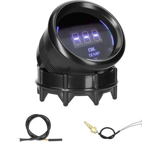 Resim Geeroyoo 52mm Led Yüksek Parlaklık Dijital Yağ Sıcaklık Göstergesi, 40-140 Alarm Sensörlü Araçlar İçin Jzr-gy 