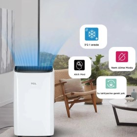 Resim Tcl Taşınabilir Kilima- 9000 Btu Inverter A Sınıfı Sessiz - Nem Alma Özellikli Taşınabilir Portatif Mobil Klima - TAC-09CPB/DL2 