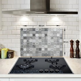 Resim Decorita Karakalem Çizim | Cam Ocak Arkası Koruyucu | 40CM x 60CM 