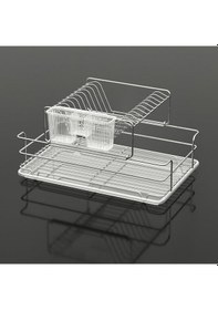Resim 2 Katlı Ayrı Ayrı Da Sökülüp Kullanılabilen Tabaklık Bulaşıklık Gümüş 