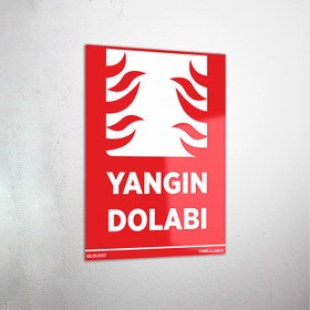 Resim Yangın Dolabı Levhası - 20x30 cm / Dekota 