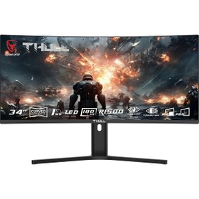Resim Thull TJ-WQHD34C-180 Vision 34" 1ms 180Hz Wqhd (2xhdmı+2xdp) Va Frameless Curved Gaming Monitör 
