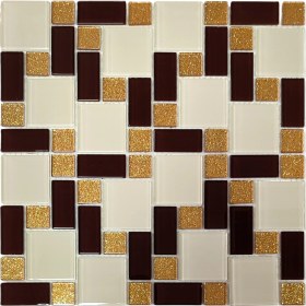 Resim MozaiKristaL Mutfak Tezgah Arası ve Yaşam Alanlarının Tüm Yüzeyleri Için Kristal Cam Mozaik. File Karo ölçüsü: 30X30 Cm. ( 1 Koli = 11 Karo File = 1 m2 Fiyatıdır ) 