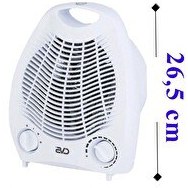 Resim CVS DN 3014 3 Kademeli Fanlı Isıtıcı 2000W Masa Üstü Altı Devrilme Eminiyetli Soğutucu 