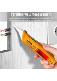 Resim Pazly Vc1018 Test Kalemi Temassız Sensörlü Lcd Ekranlı Dijital 12v-1000v Çok Fonksiyonlu 