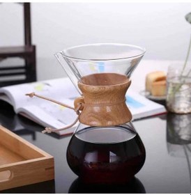 Resim Cam V60 Chemex Filtre Kahve Demleme Ekipmanı 600 Ml Ck-600a 