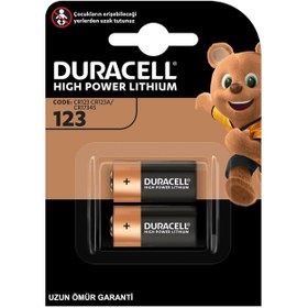 Resim DURACELL Pil CR123 3V Lityum 2Li Paket 