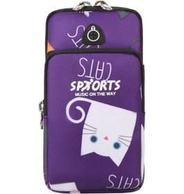 Resim Açık Hava Sporları Kol Paketi Çok Fonksiyonlu Fitness Ekipmanları Su Geçirmez Mor Küçük Boy Kadın Bel Çantası 573160 Mor 