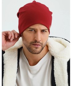 Resim Erkek Termal %100 Pamuklu Soft 2 Stil 1 Arada Bere Premium Cuts Serisi - Standart / Bordo Bordo 