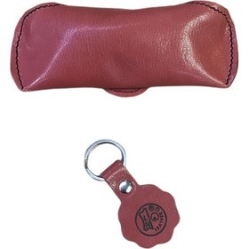 Resim Gerçek Deri El Yapımı Gözlük Kılıfı 