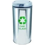 Resim Üstüner Geri Dönüşüm Kutusu Pasl. Kapaklı Ø30*66CM 