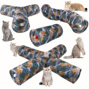 Resim Katlar için Katlanabilir Oyun Tüneli - 1 Adet, 125cm/49.21in x 25cm/9.84in 