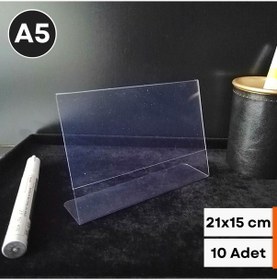 Resim 10 Adet Pvc Etiketlik Menülük Broşürlük 10x15 Cm Halı Mobilya Ürün 