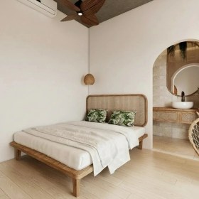 Resim Latanwood Stead Ahşap Karyola 