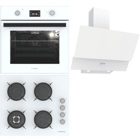 Resim Termikel BO O6555C W + BH P6194C W + CH C6532C WW Beyaz Ankastre Set 