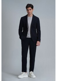 Resim Lufian Erkek Peler Spor Blazer Slim Fit Ceket 111140158 Lacivert 