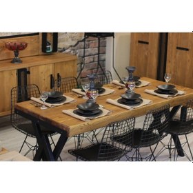 Resim Ntconcept Ntconcept Masif Ağaç Mutfak Masası Takımı (437781110) 