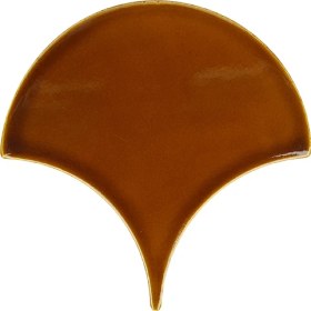 Resim Armada Çini 17x17 cm Karamel Balık Pulu Seramik 