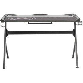 Resim Adore Mobilya Ryze Extreme Karbon Fiber Rgb Oyuncu Masası - Siyah 120X60X76 cm 