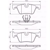 Resim Bmw 3 Gran 330 I 2012-2016 Bosch Arka Fren Balatası N11.8122 
