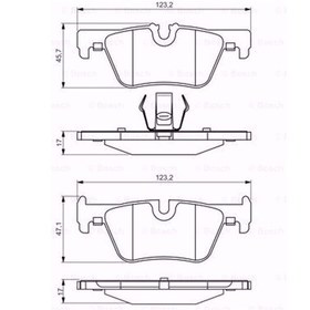 Resim Bmw 3 Touring 320 I Xdrive 2011-2016 Bosch Arka Fren Balatası N11.19153 