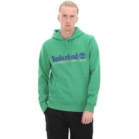 Resim Timberland Ls 50Th Anniversary Est. 1973 Hoodie Bb Erkek Sweatshirt Yeşil 