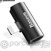 Resim Baseus L46 İPhone 14-13-12,11Lightning Kulaklık+Şarj Usb Adaptörü 