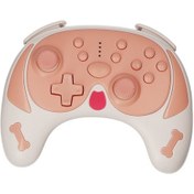 Resim Geeksen Nintendo Switch Bluetooth Kablosuz Kontrol Cihazı Beyaz 