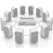 Resim Luxury, 12 Hoparlör 1 Anfi, Duvar Tip Masaj Salonu Ses Sistemi ,spa, Mağaza, Restorant ,kafe , Okul Anons Ve Ses Sistemi 