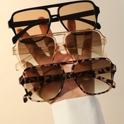 Resim 3 adet Kadın Moda Gözlüğü, Leopar Desenli Çift Köprü - Şık Dikdörtgen Çerçeveler, Hafif Plastik, Fotoğraf Çekimleri ve Günlük Kullanım için Mükemmel, Fotoğraf Çekimi Aksesuarları | Trendy Gözlükler | Dayanıklı Plastik 