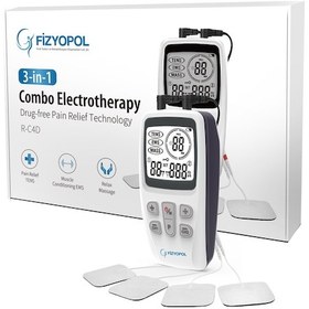 Resim Fizyopol R-C4D 2 Kanallı Dijital Tens Ems Masaj Cihazı 