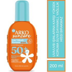 Resim Arko Suncare Koruyucu Sprey Spf50+ 200Ml 