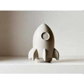 Resim 14cm Modern Roket Heykeli Ev Salon Ofis Dekor Ürünü 